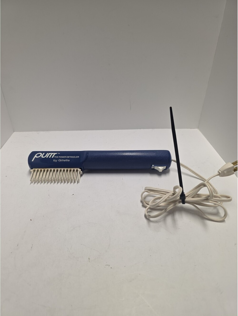 Vintage Gillette Purrr AC-1 The Power Detangler Electric Vibrating Comb Working